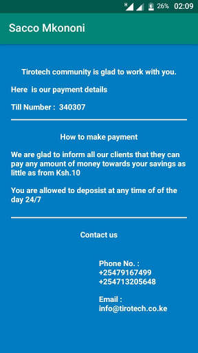Sacco Mkononi screenshot 8