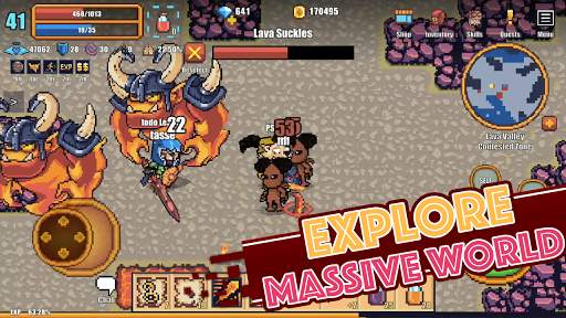 Pixel Knights Online 2D MMORPG MMO RPG screenshot 1