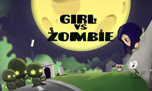 Girl vs Zombie Run Game screenshot 1