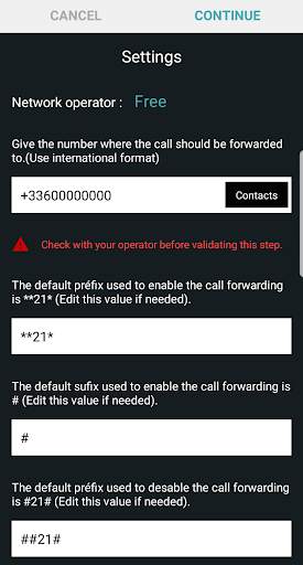 Smart Call Forwarding (schedule - battery - wifi) screenshot 1