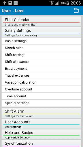 Shift Wage Planer Trial screenshot 5