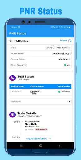 Train Enquiry Live Train PNR screenshot 3
