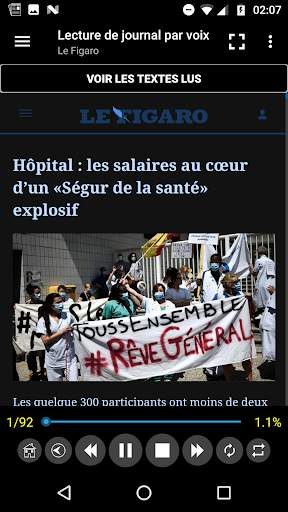 Lecture de journal par voix screenshot 8