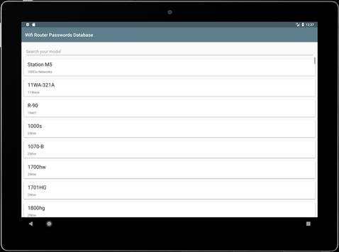 WiFi Router Passwords Database screenshot 4