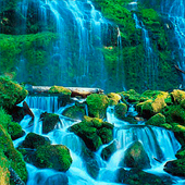 Green Rocks Waterfall LWP icon