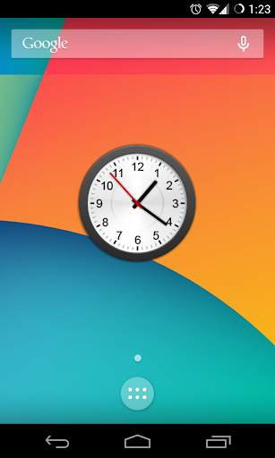 Animated Analog Clock Widget screenshot 1