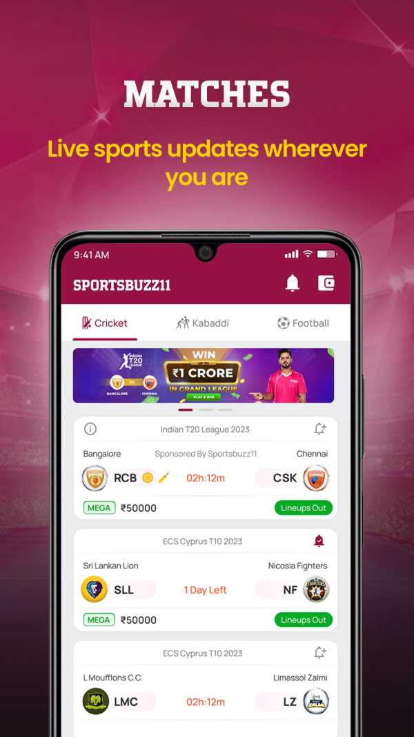 SportsBuzz11: Fantasy Cricket screenshot 2