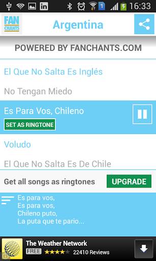 Argentina World Cup 2014 Songs screenshot 2