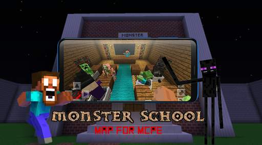 New Monster School Map for Minecraft screenshot 3
