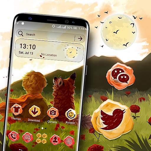 Fox and Child Art Theme 2.9