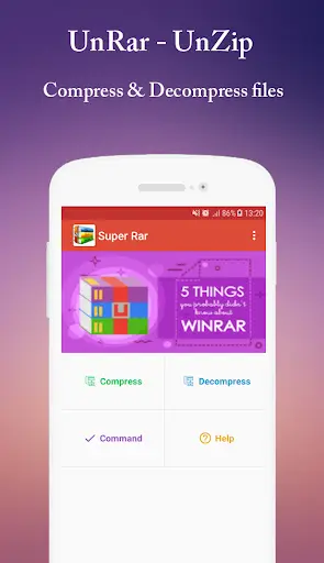 Supper Rar - UnRar - UnZip screenshot 1