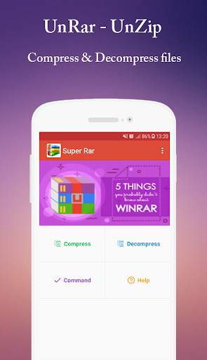 Supper Rar - UnRar - UnZip screenshot 1