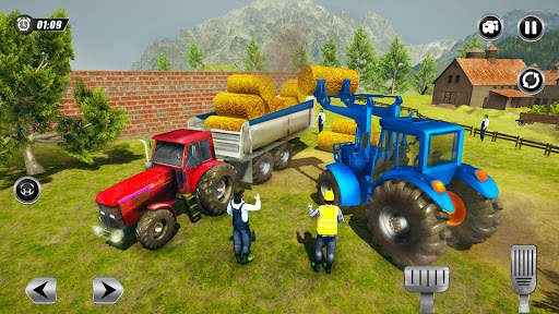 Tractor Trolley Farming Transport: Offroad Drive screenshot 12