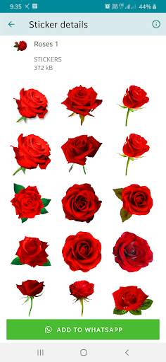New Romantic Roses Stickers for WhatsApp screenshot 1