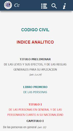 Código Civil (Cc) screenshot 2
