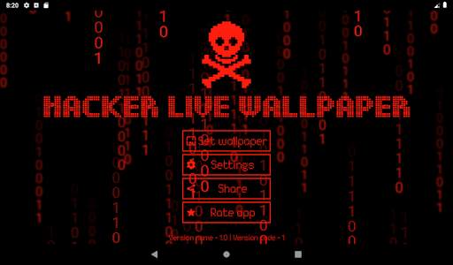 Hacker Live Wallpaper Matrix ☠ screenshot 10