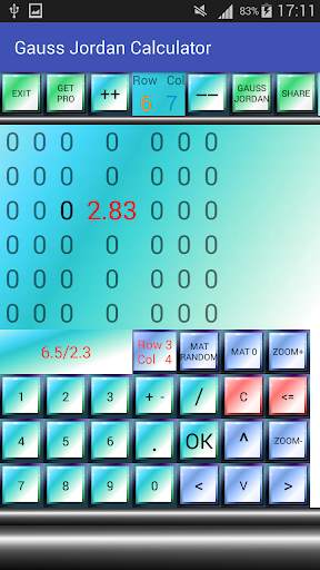 Gauss Jordan Calculator 15 تصوير الشاشة
