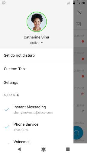 Cisco Jabber pour Android screenshot 1
