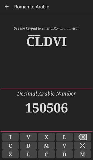 Roman Numerals Converter 3 تصوير الشاشة