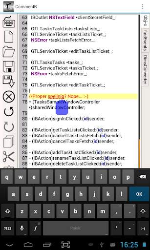 CommentR code editor 13 تصوير الشاشة