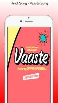 Hindi Song - Vaaste Song screenshot 3