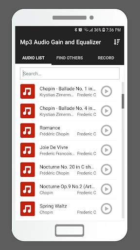 MP3 Audio Gain and Equalizer screenshot 1