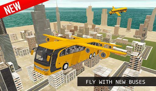 Terbang 3D Sekolah Bus Simulat screenshot 8
