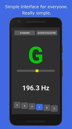 Guitar Tuner - tune in Standard, Drop or any tone screenshot 1
