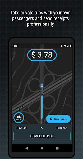 Blumeter - Fare meter for private drivers screenshot 1