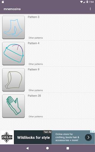 Mnemosina knitting patterns screenshot 12