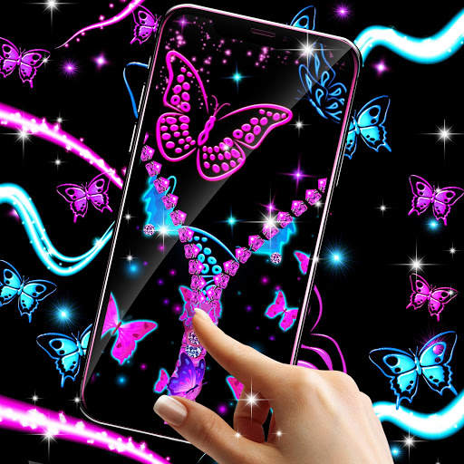 Neon butterflies zip locker screenshot 3