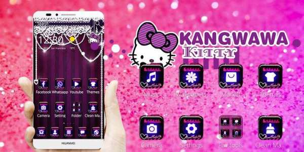 Theme Purple Kitty Pendants screenshot 2