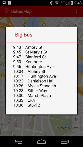 BU Bus Tracker screenshot 3