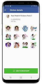 Real Madrid Stickers ! WAStickerApps for Whatsapp screenshot 4