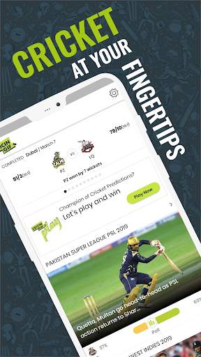 Cricingif - PSL 6 Live Cricket Score & News screenshot 1