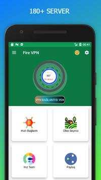 Fire VPN - Ücretsiz VPN, Proxy ve Hız Testi screenshot 2