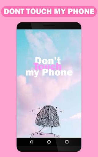 Don't Touch My Phone Wallpaper screenshot 2