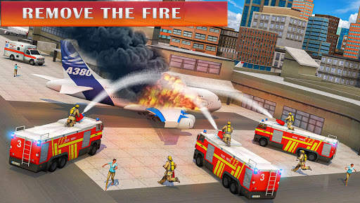 Fire Truck Driving: Helicopter Rescue screenshot 2