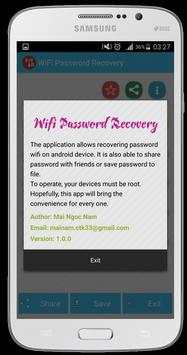 Wifi Password Recovery screenshot 1