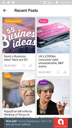 WP NewZ | WordPress to Android News App स्क्रीनशॉट 3