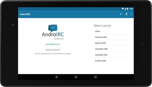 AndroIRC screenshot 8