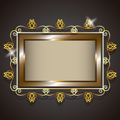 Unique Golden Photo Frames icon