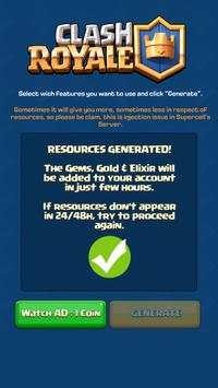 Free Gems for Clash Royale screenshot 4