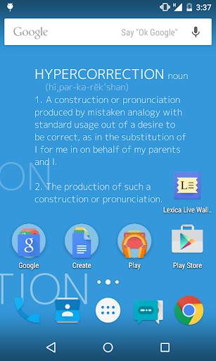 Lexica Live Wallpaper Lite screenshot 3