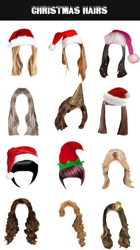 Christmas Girl Hair Changer screenshot 1