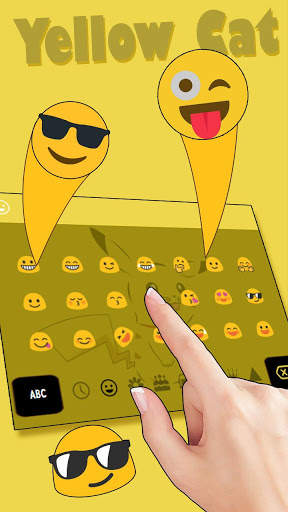 Yellow Cat Keyboard screenshot 3
