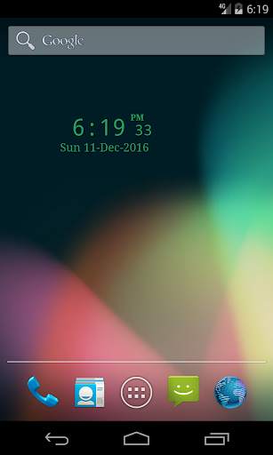 3Cats Clock Widget   Seconds скриншот 1