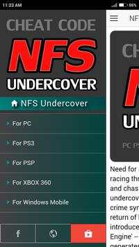 Cheat Code for Need for Speed Undercover Games NFS screenshot 2