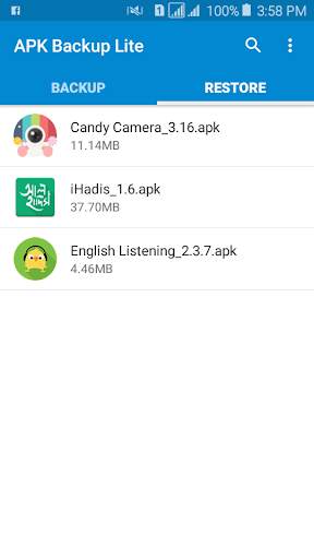 App Backup Restore Lite screenshot 4