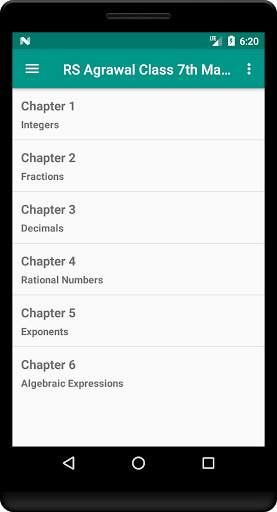 RS Aggarwal Class 7 Maths Solutions [ OFFLINE ] screenshot 1